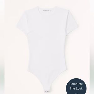 Short-Sleeve Cotton Seamless Fabric Crew Bodysuit